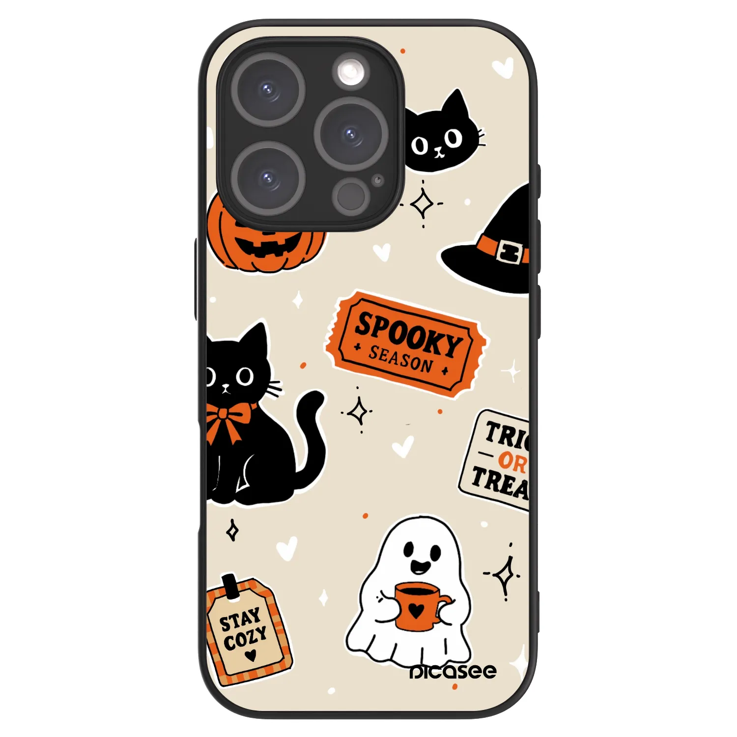 Picasee ULTIMATE CASE MagSafe za Apple iPhone 16 Pro - Halloween stickers