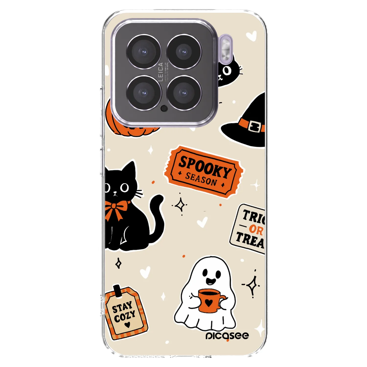 Picasee silikonski prozorni ovitek za Xiaomi 15 - Halloween stickers