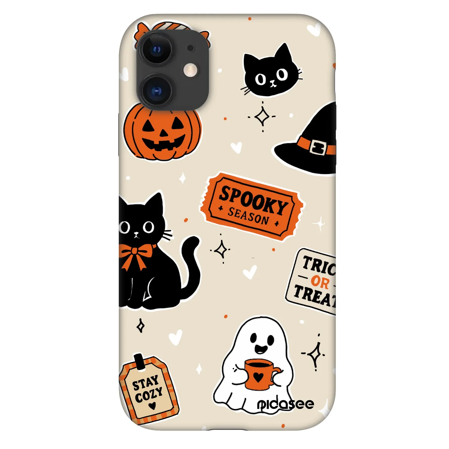 Picasee Fashion Case za Apple iPhone 11 - Halloween stickers