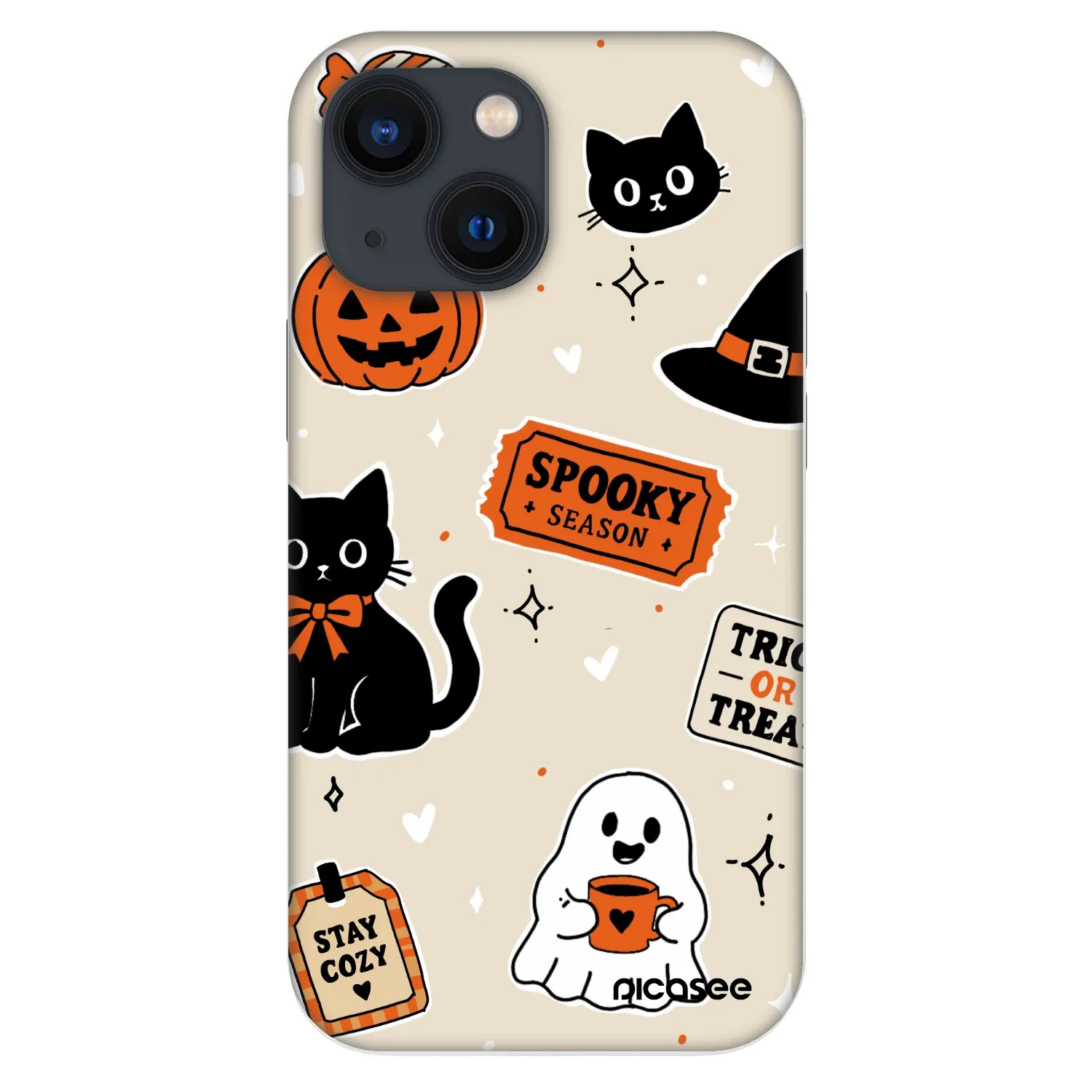 Picasee Fashion Case za Apple iPhone 13 mini - Halloween stickers