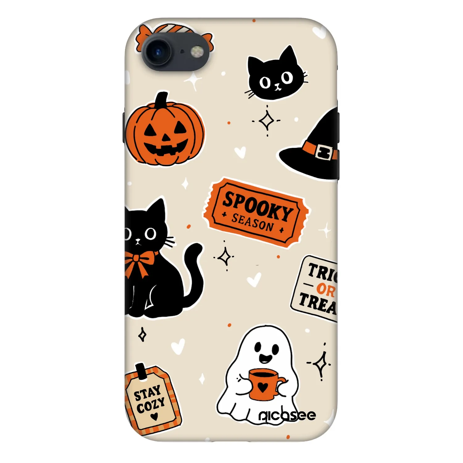 Picasee Fashion Case za Apple iPhone 7 - Halloween stickers