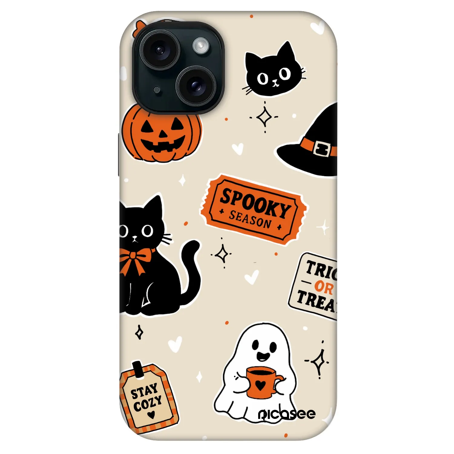 Picasee Fashion Case MagSafe za Apple iPhone 13 - Halloween stickers