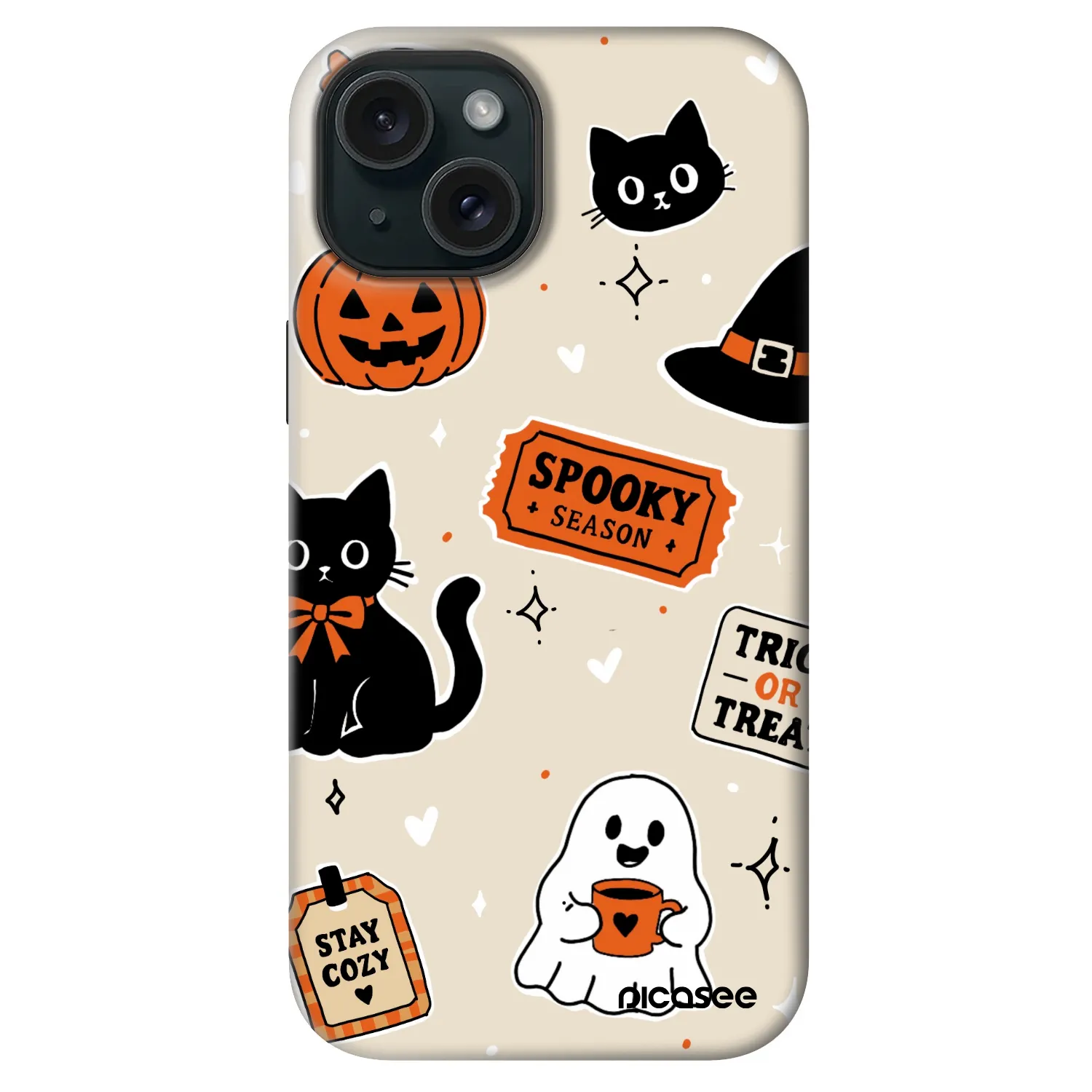 Picasee Fashion Case MagSafe za Apple iPhone 14 - Halloween stickers