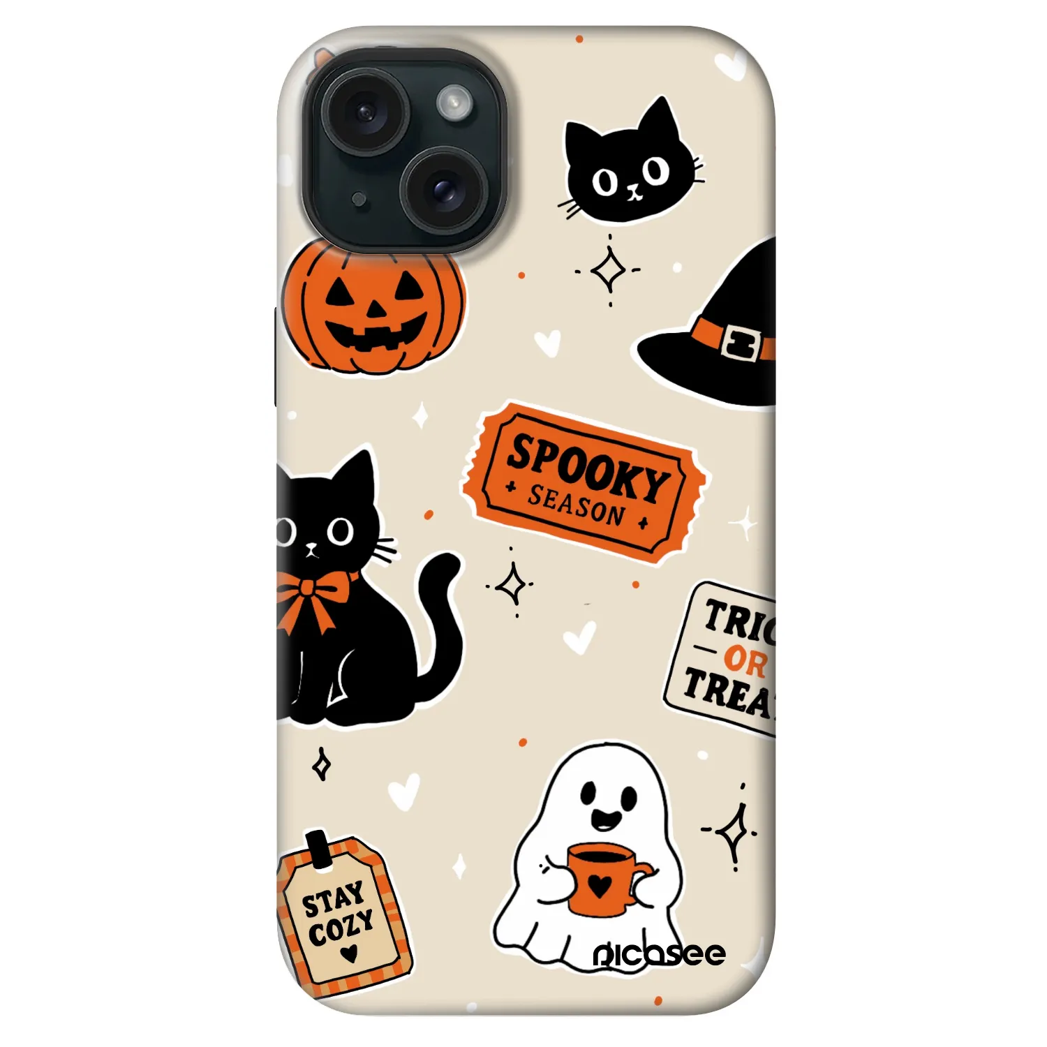 Picasee Fashion Case MagSafe za Apple iPhone 14 Plus - Halloween stickers