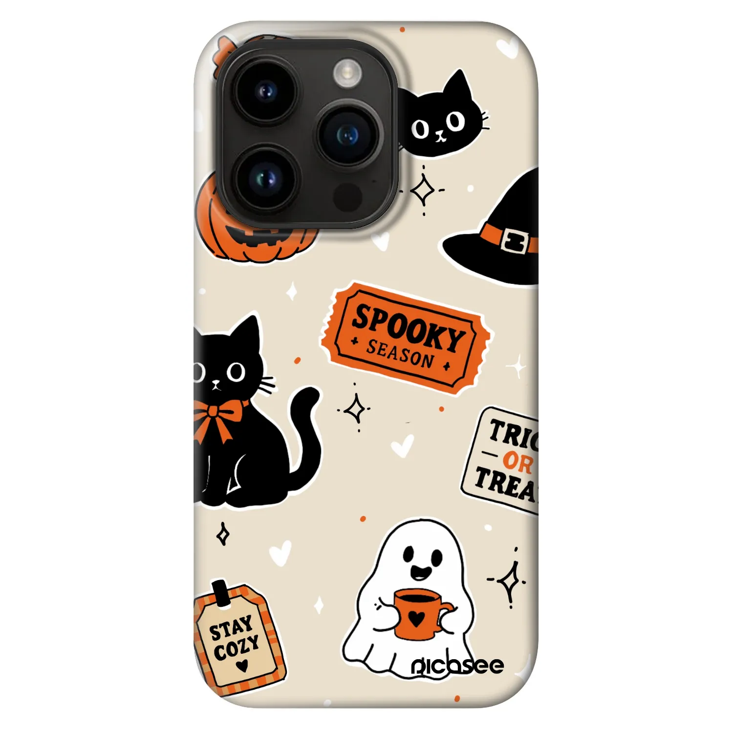 Picasee Fashion Case MagSafe za Apple iPhone 14 Pro - Halloween stickers
