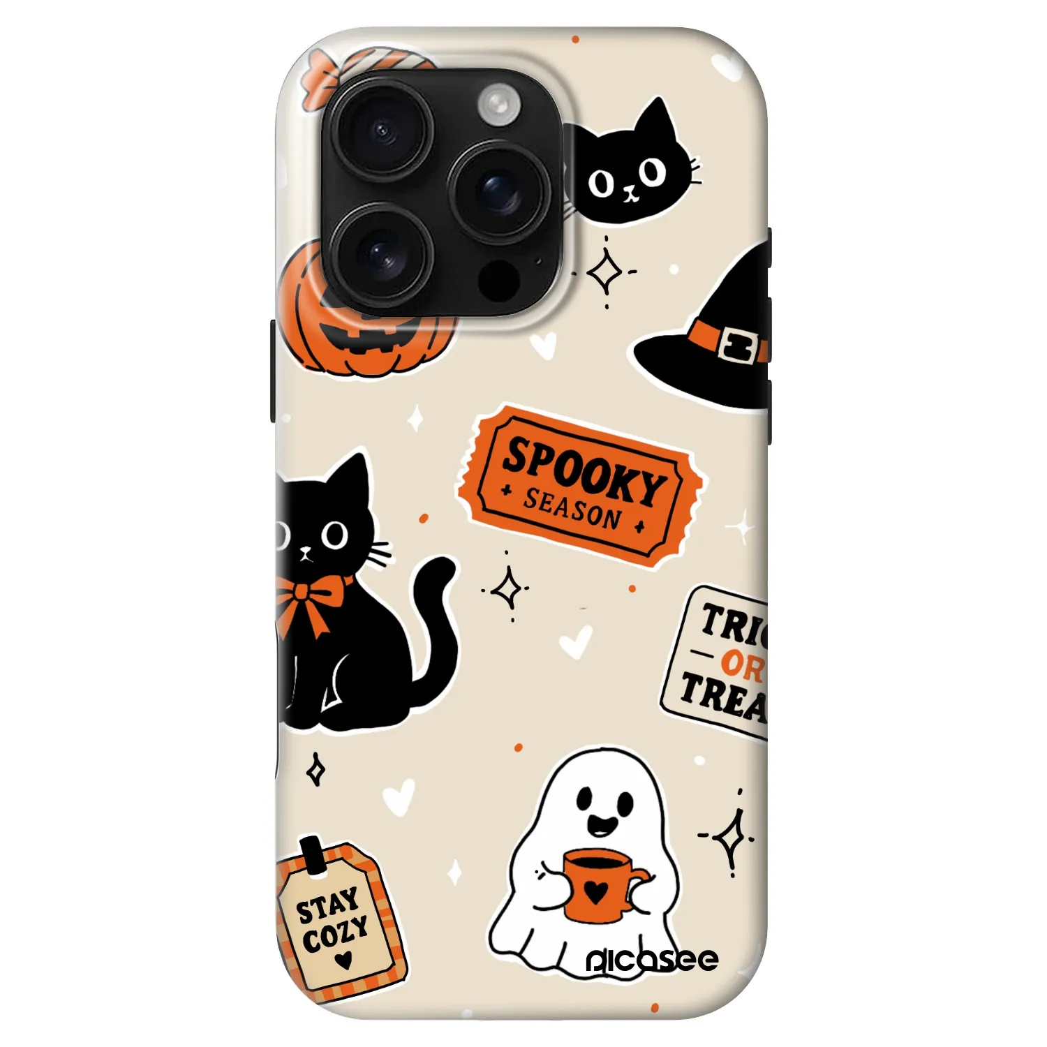 Picasee Fashion Case MagSafe za Apple iPhone 16 Pro - Halloween stickers