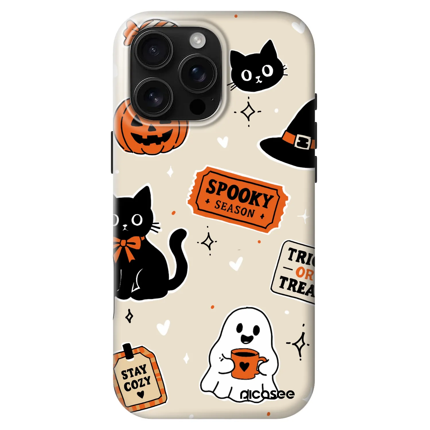 Picasee Fashion Case MagSafe za Apple iPhone 16 Pro Max - Halloween stickers