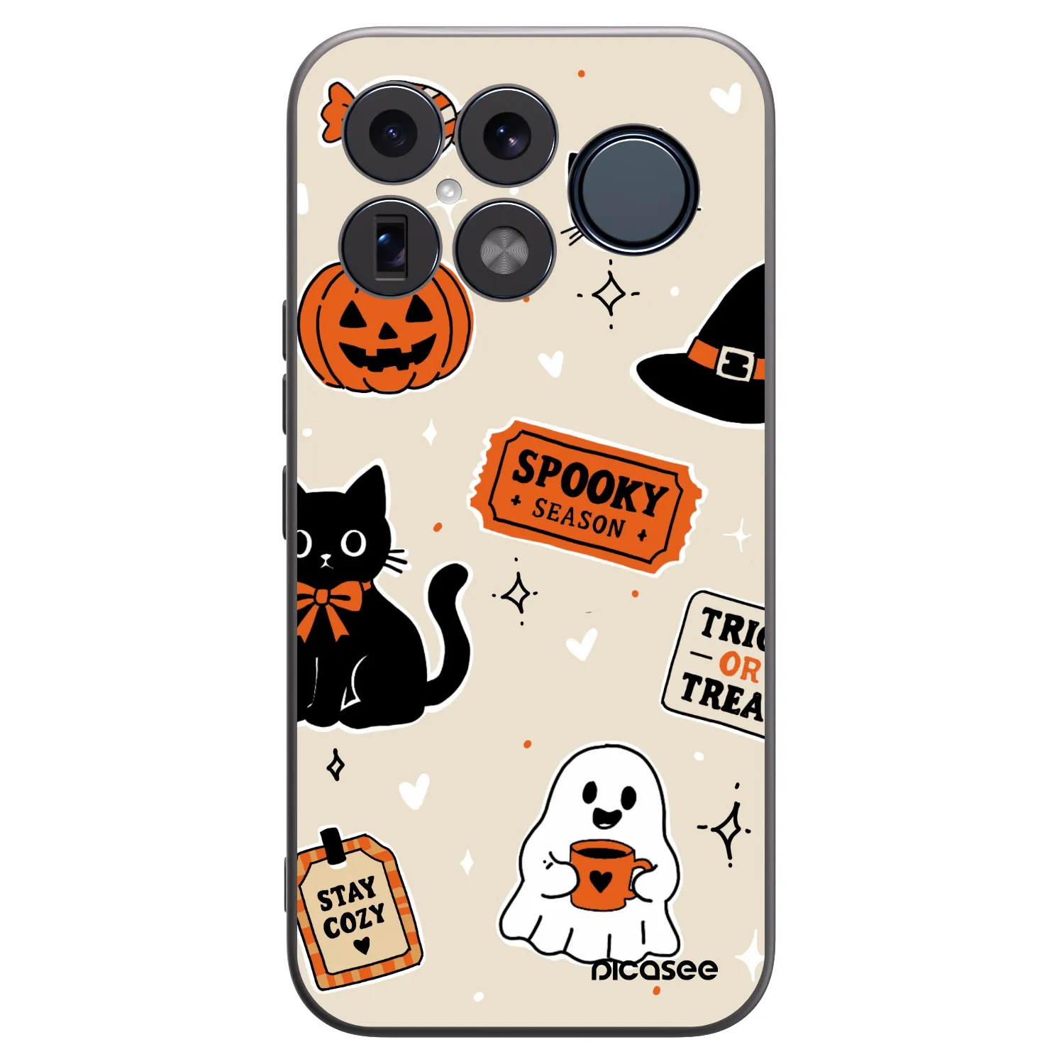 Picasee silikonski črni ovitek za Xiaomi Poco F8 Ultra - Halloween stickers