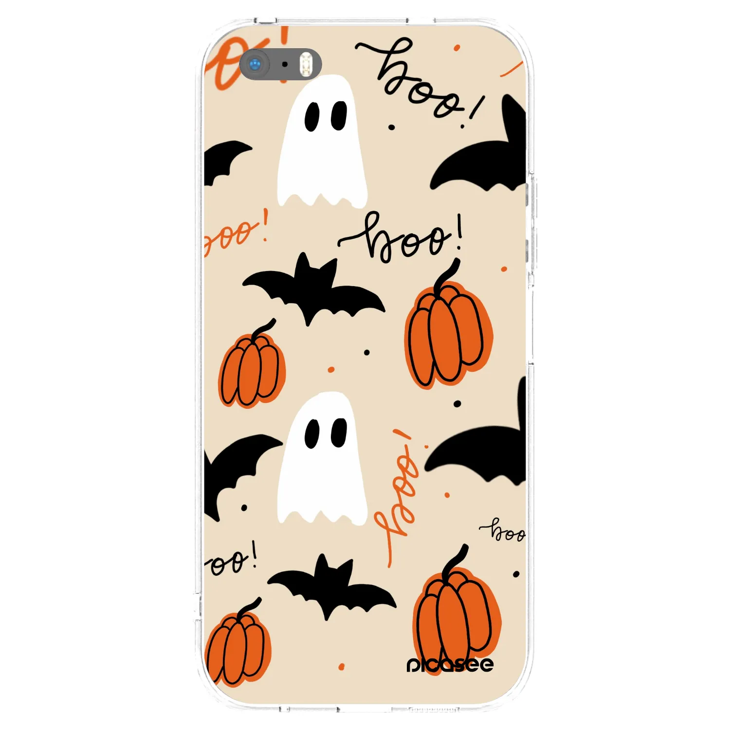 Picasee silikonski prozorni ovitek za Apple iPhone 5/5S/SE - Halloween 26