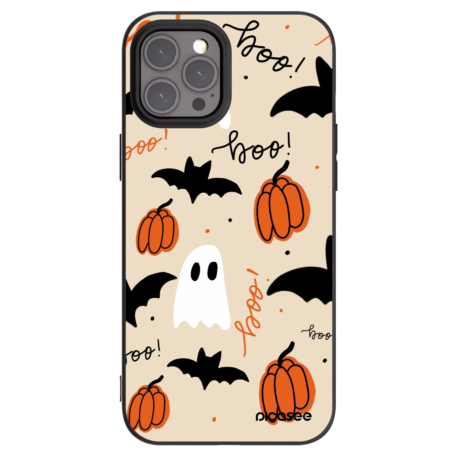 Picasee silikonski črni ovitek za Apple iPhone 12 Pro Max - Halloween 26