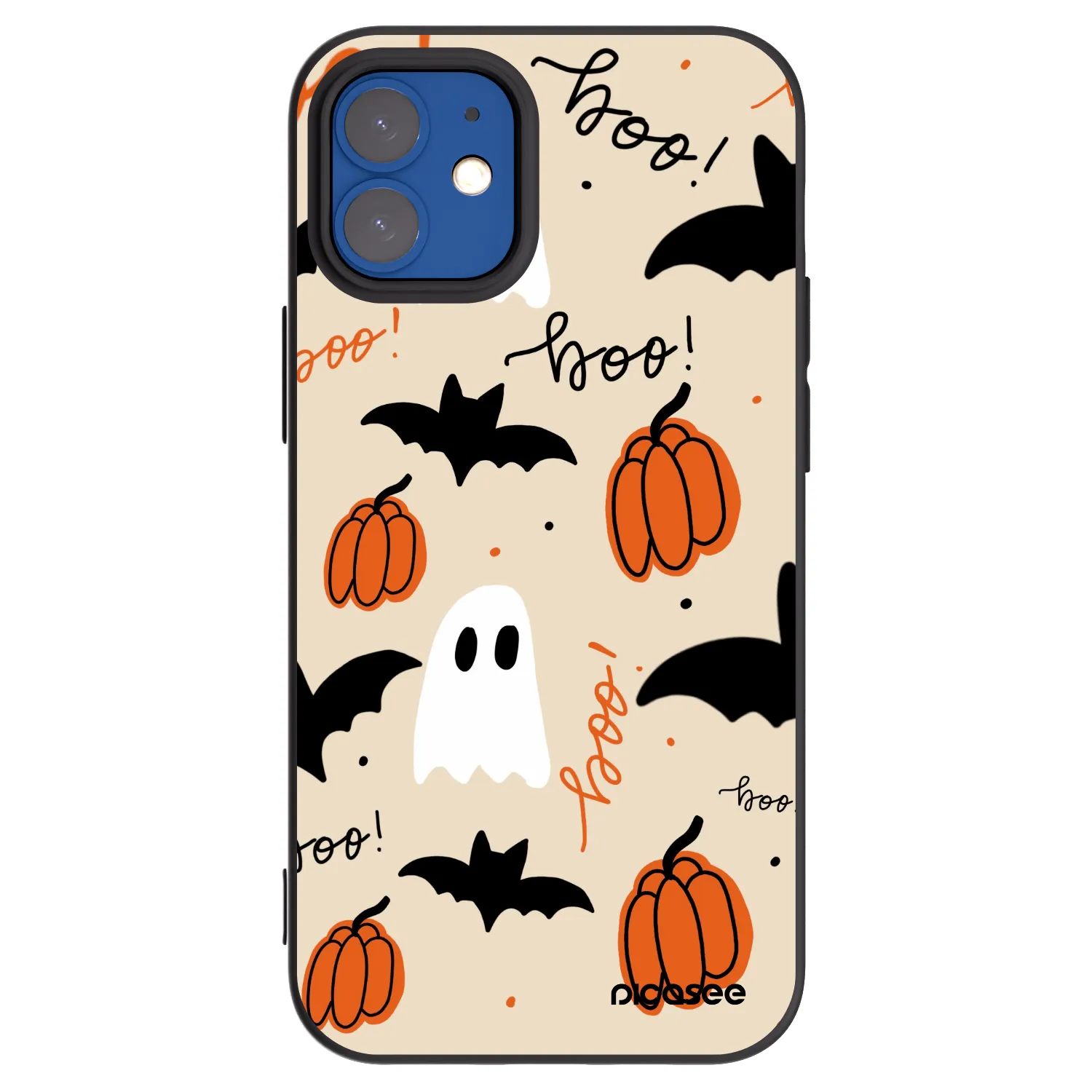 Picasee silikonski črni ovitek za Apple iPhone 12 mini - Halloween 26