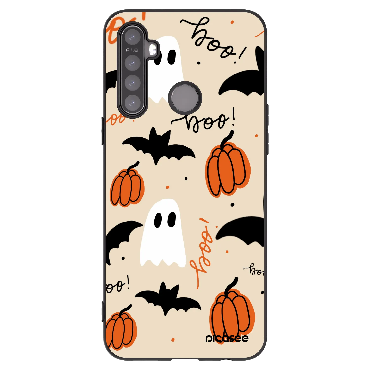 Picasee silikonski črni ovitek za Realme 6i - Halloween 26
