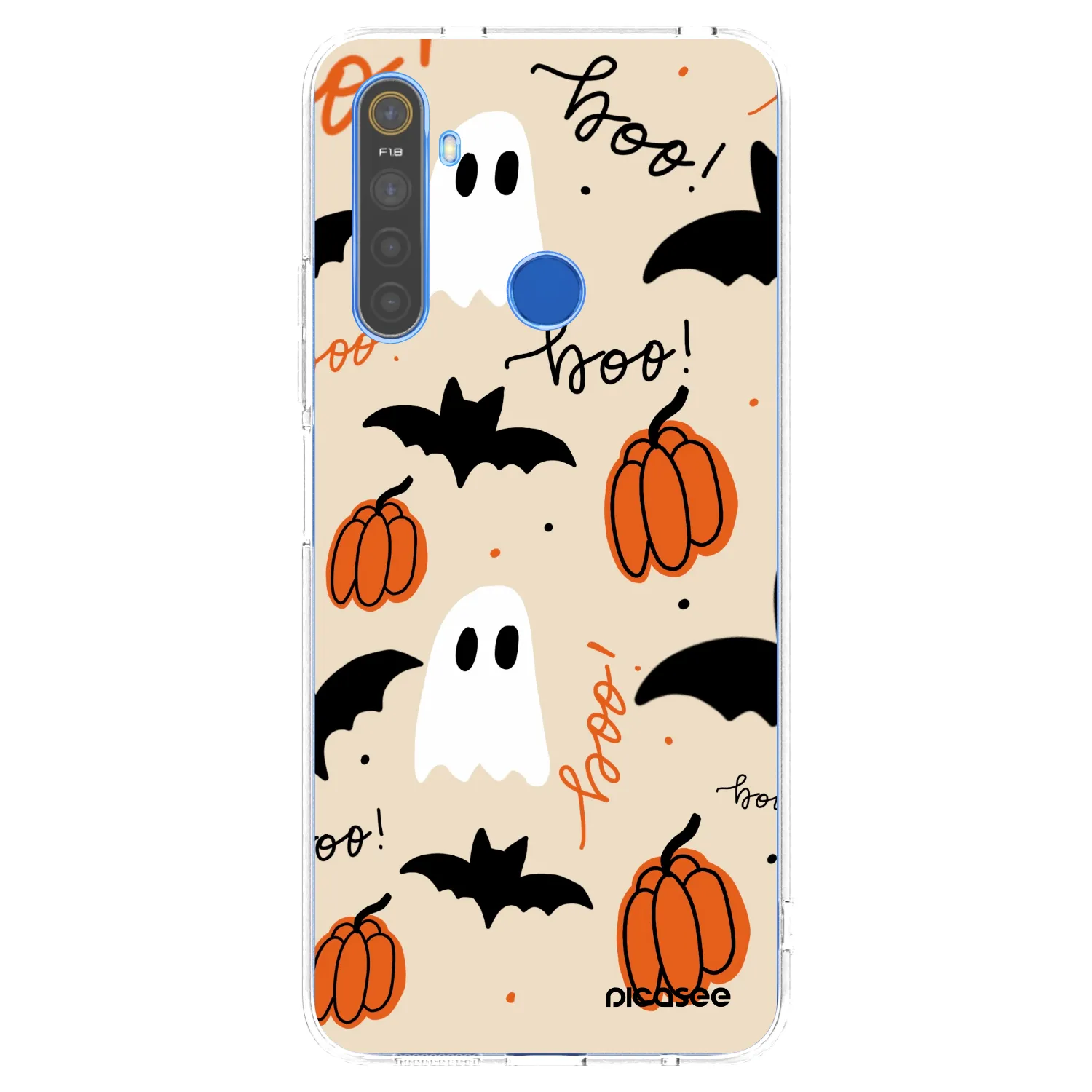 Picasee silikonski prozorni ovitek za Realme 5 - Halloween 26