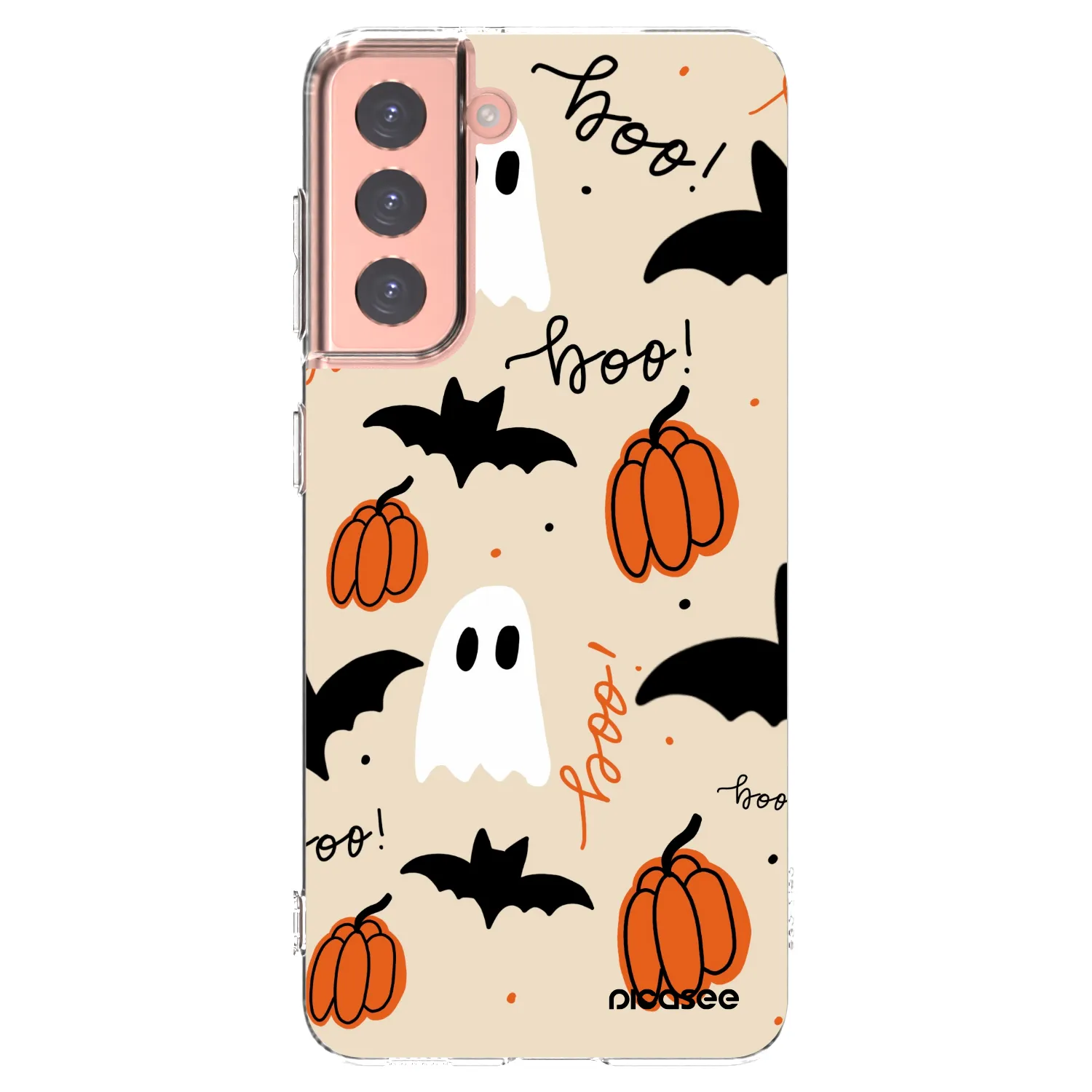 Picasee silikonski prozorni ovitek za Samsung Galaxy S21 5G G991B - Halloween 26