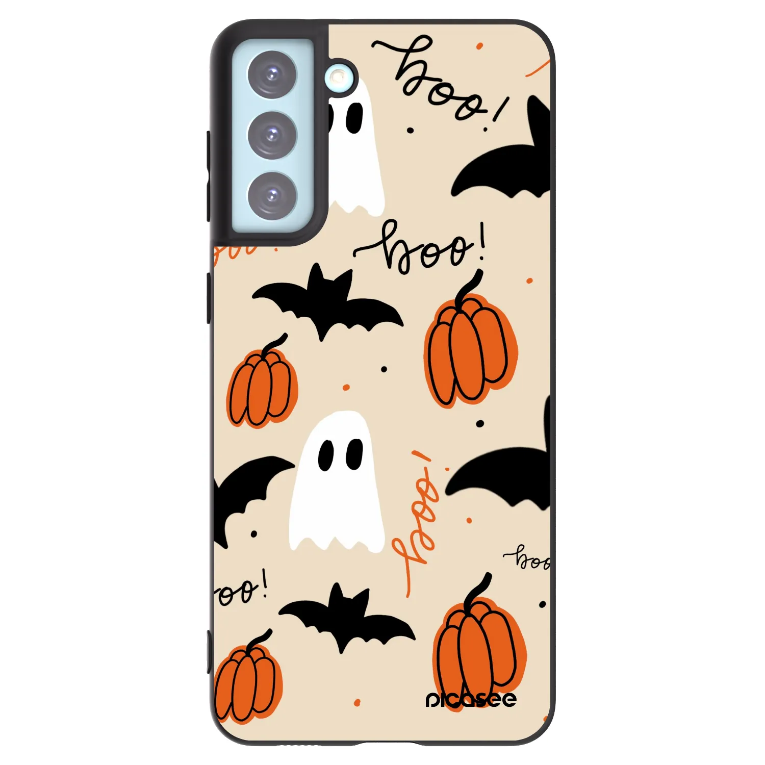 Picasee silikonski črni ovitek za Samsung Galaxy S21+ 5G G996F - Halloween 26