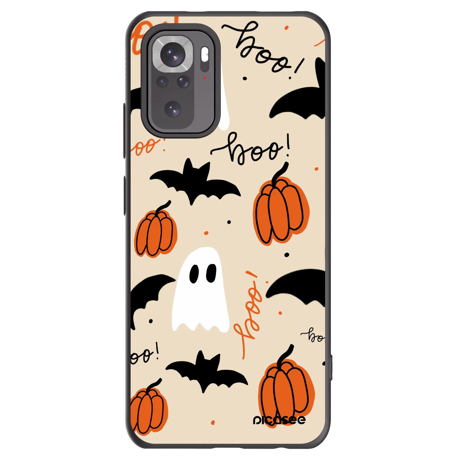Picasee silikonski črni ovitek za Xiaomi Redmi Note 10 - Halloween 26