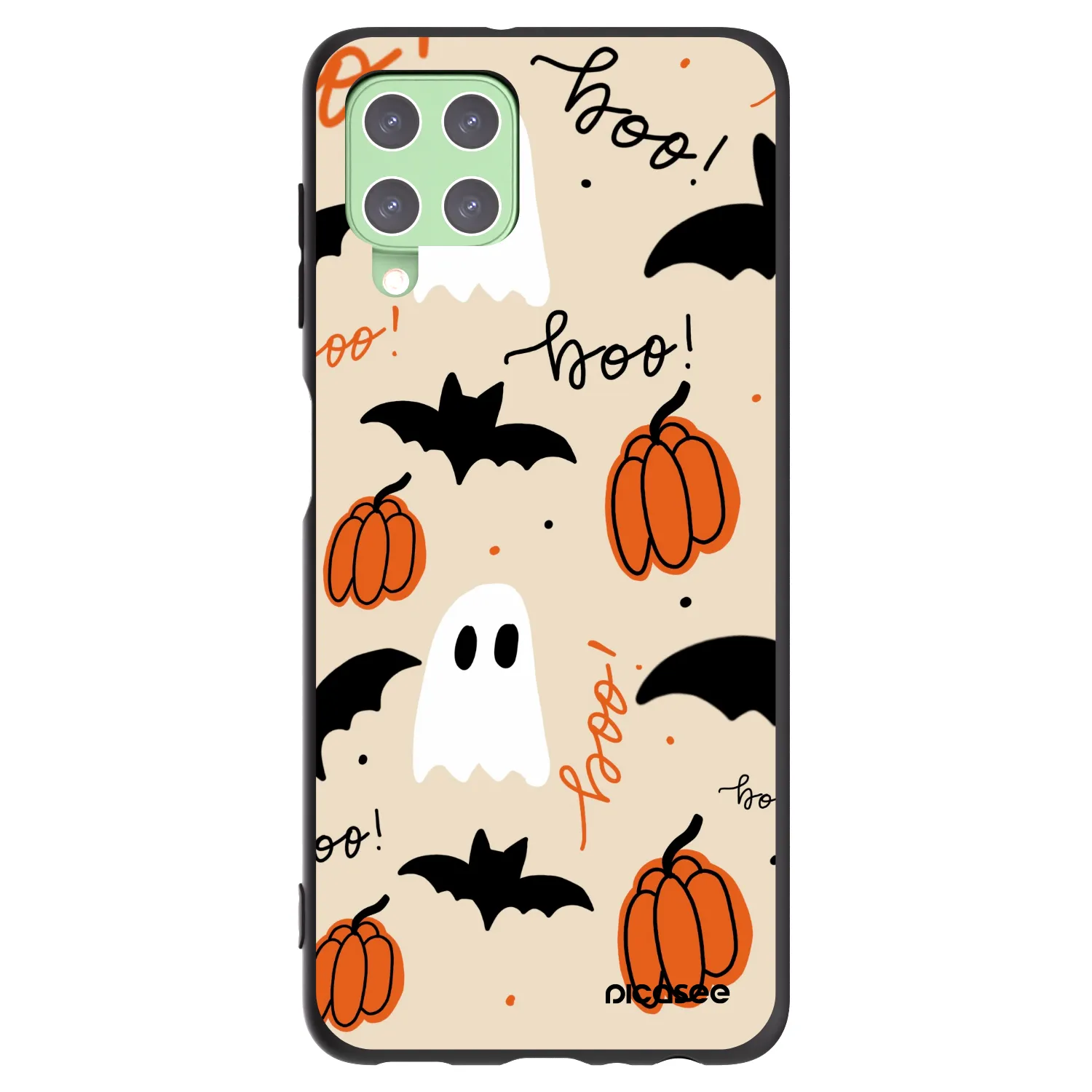 Picasee silikonski črni ovitek za Samsung Galaxy A22 A225F 4G - Halloween 26