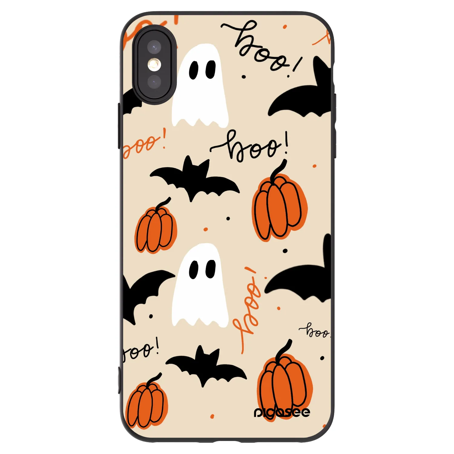 Picasee silikonski črni ovitek za Apple iPhone XS Max - Halloween 26