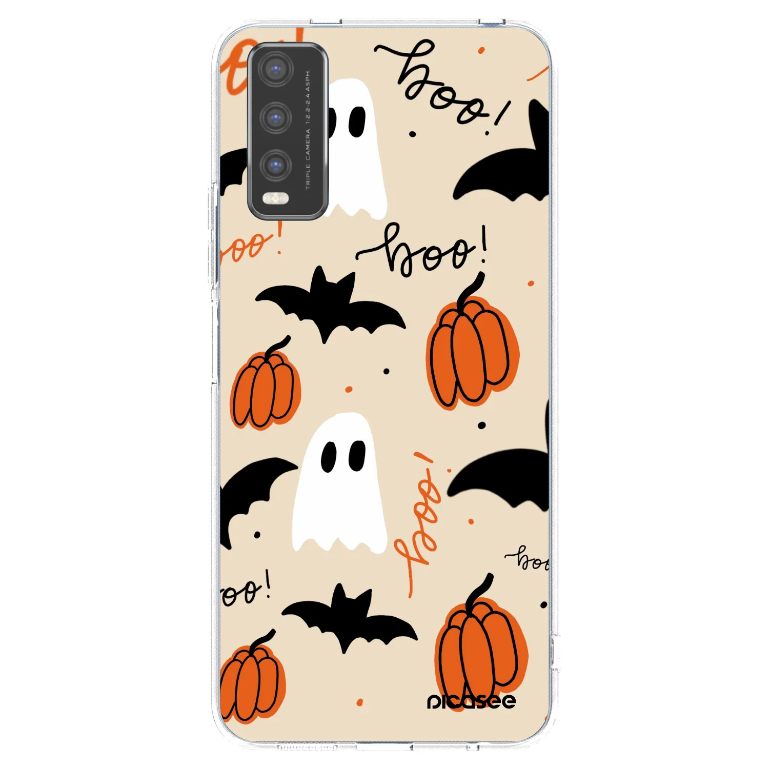 Picasee silikonski prozorni ovitek za Vivo Y20s - Halloween 26