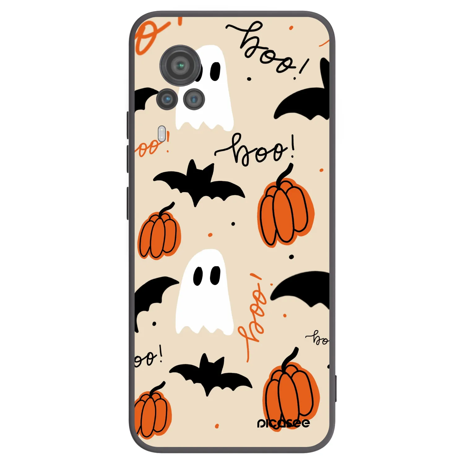 Picasee silikonski črni ovitek za Vivo X60 Pro 5G - Halloween 26