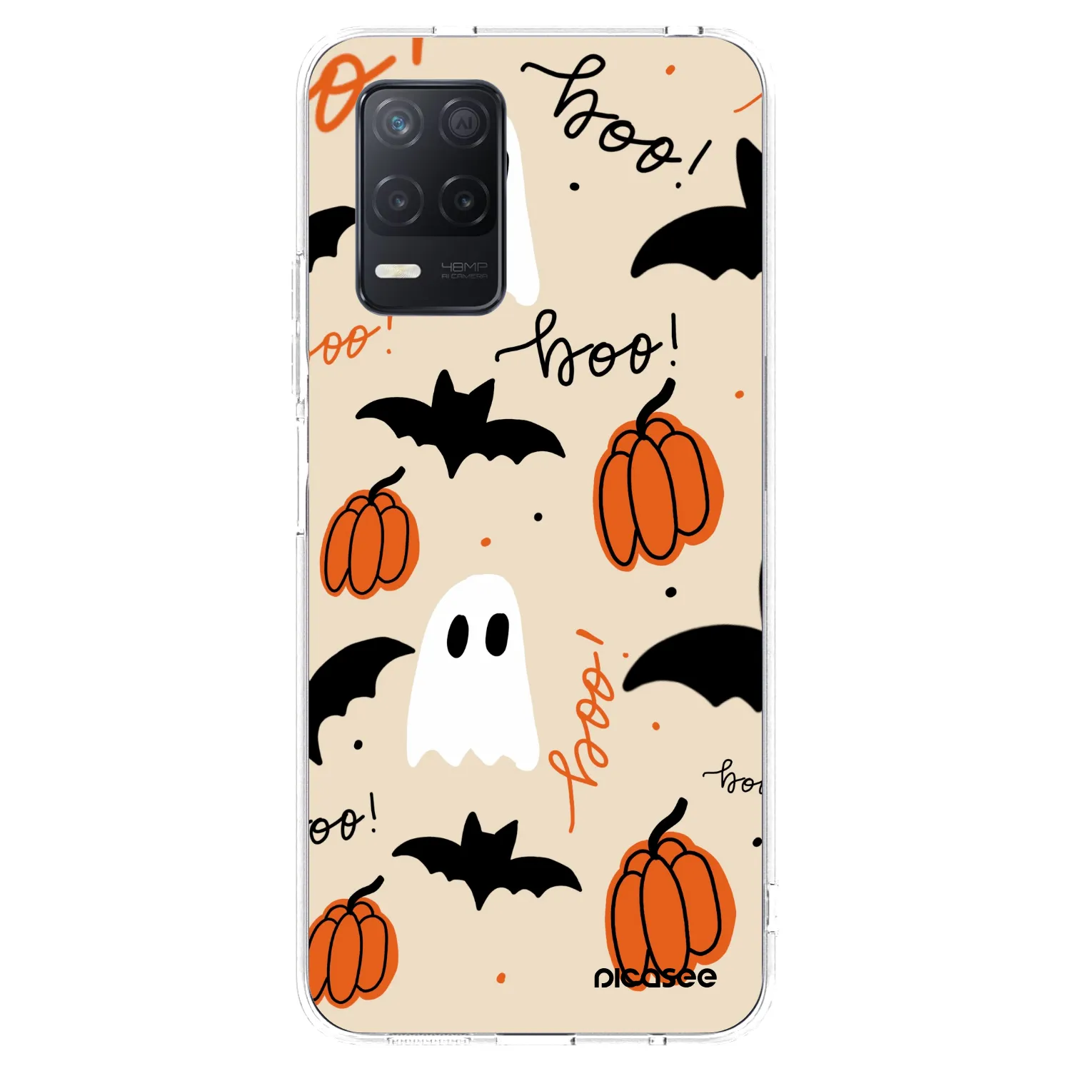 Picasee silikonski prozorni ovitek za Realme 8 5G - Halloween 26