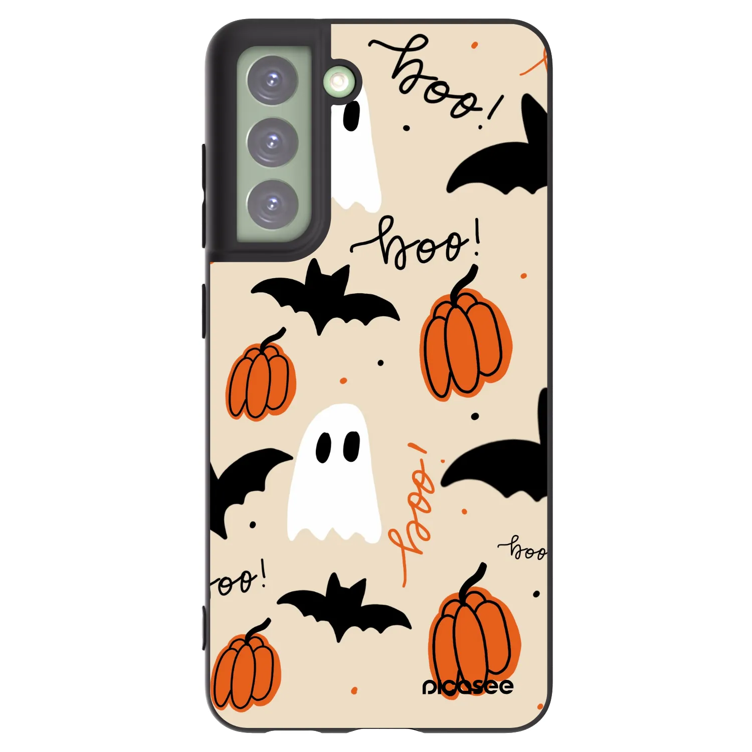 Picasee silikonski črni ovitek za Samsung Galaxy S21 FE 5G - Halloween 26