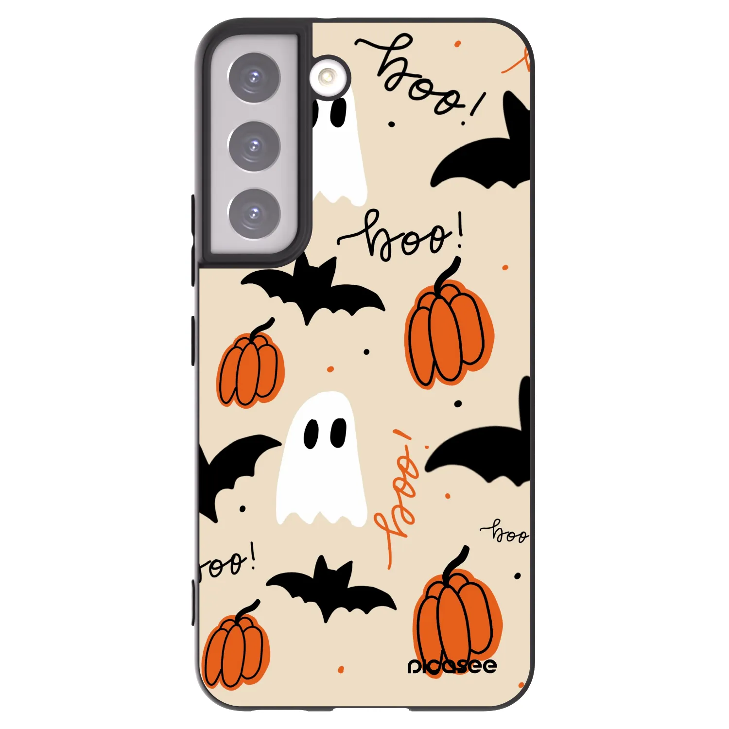 Picasee silikonski črni ovitek za Samsung Galaxy S22 5G - Halloween 26