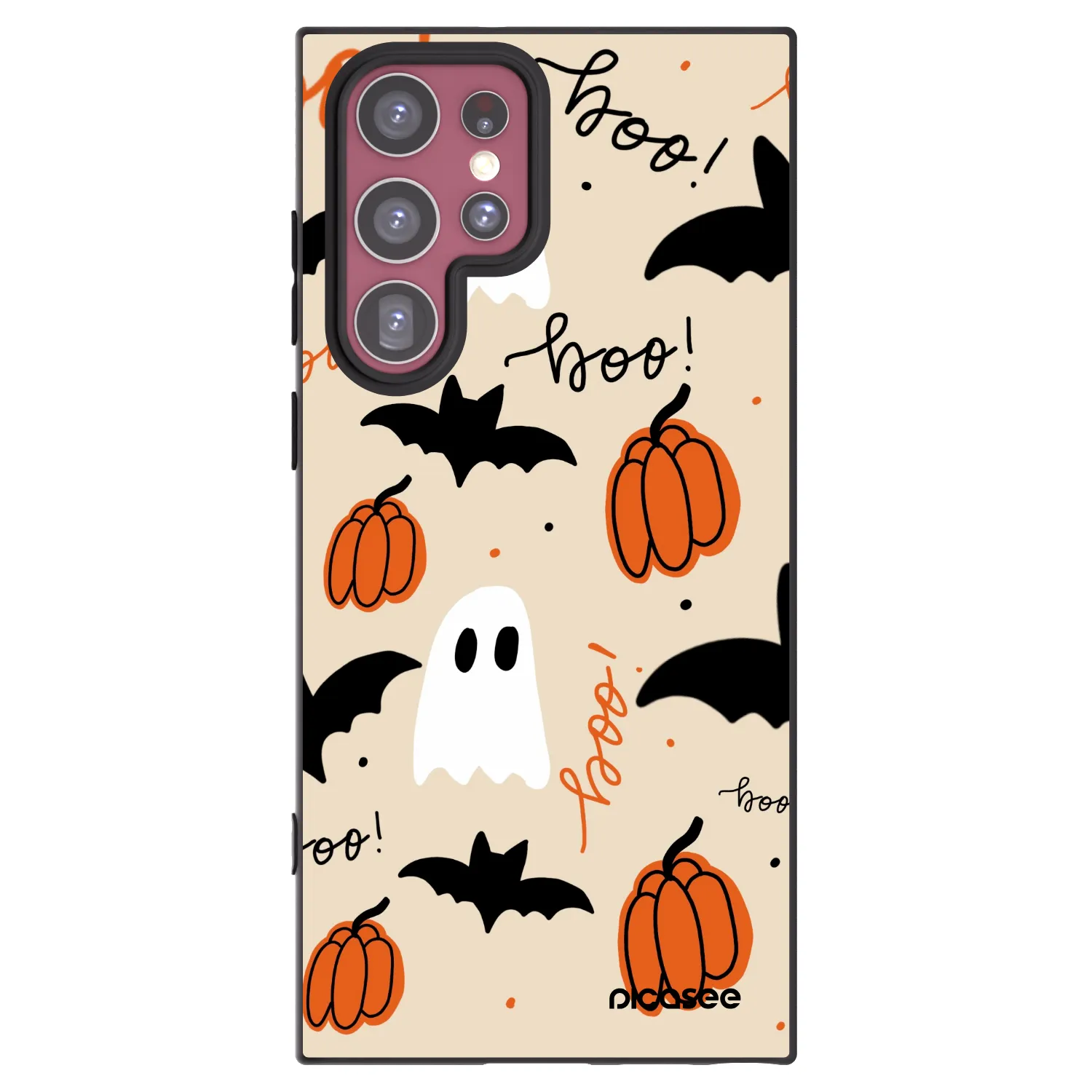 Picasee silikonski črni ovitek za Samsung Galaxy S22 Ultra 5G - Halloween 26