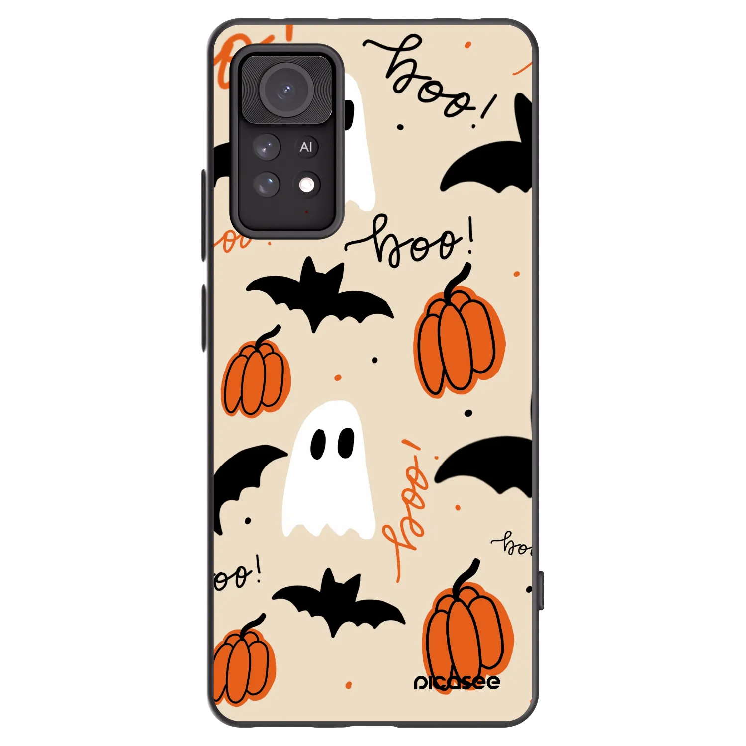 Picasee silikonski črni ovitek za Xiaomi Redmi Note 11 Pro 5G - Halloween 26