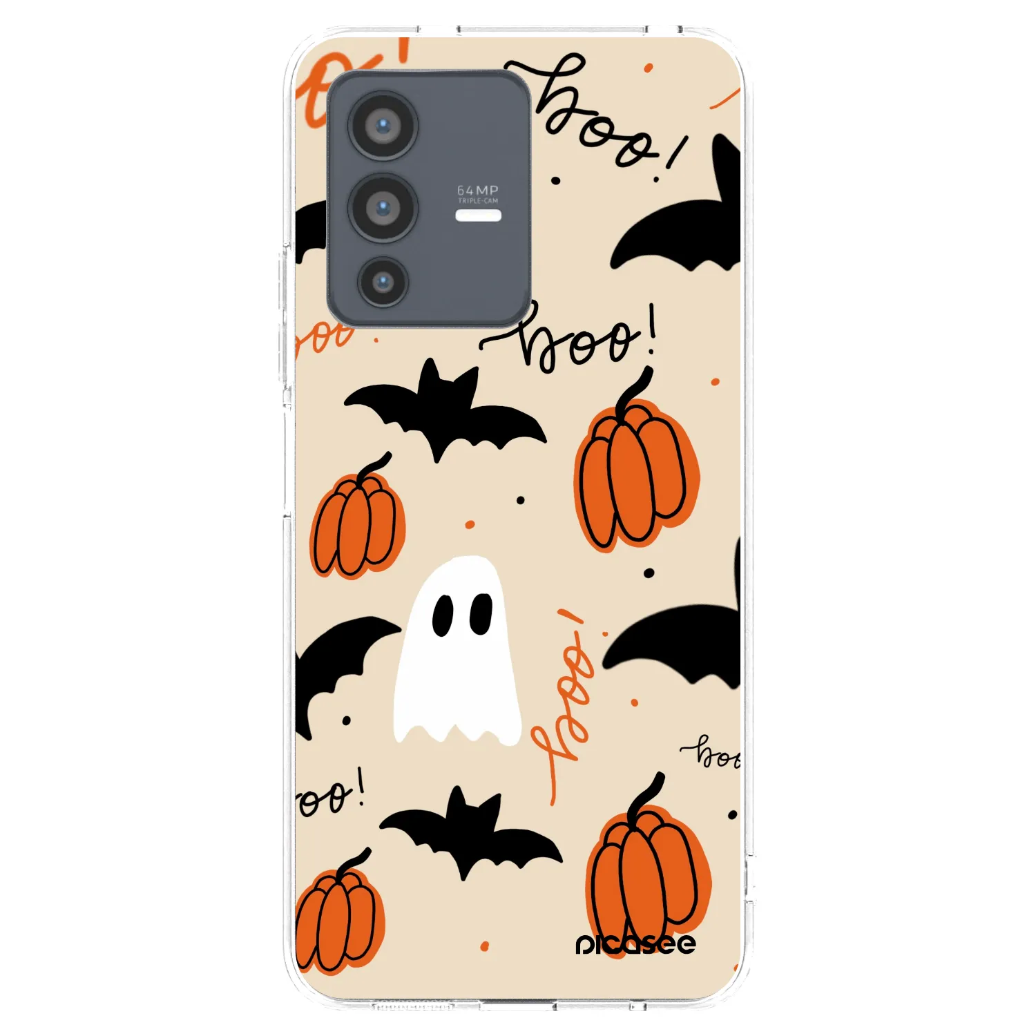 Picasee silikonski prozorni ovitek za Vivo V23 5G - Halloween 26