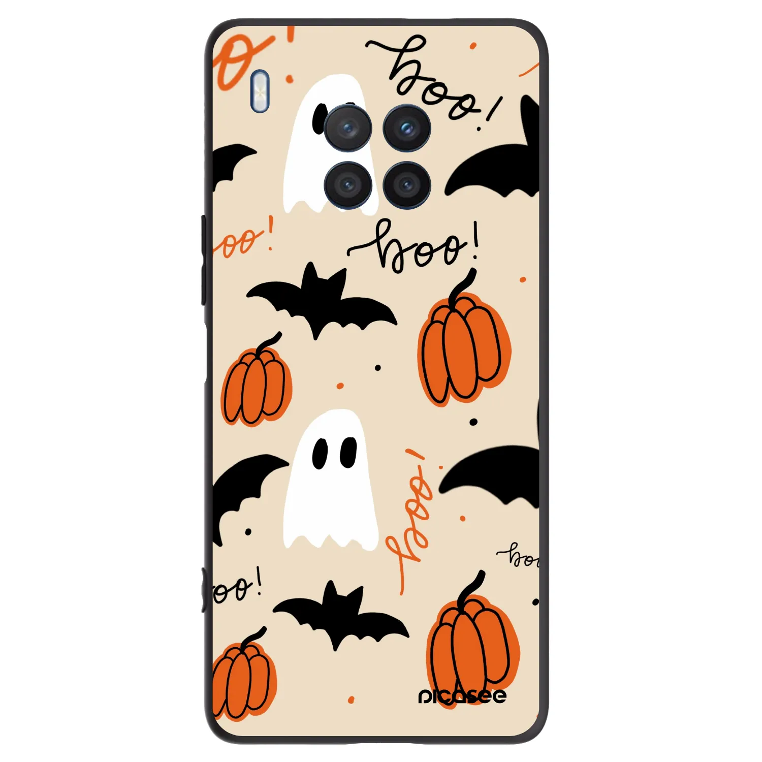 Picasee silikonski črni ovitek za Honor 50 Lite - Halloween 26