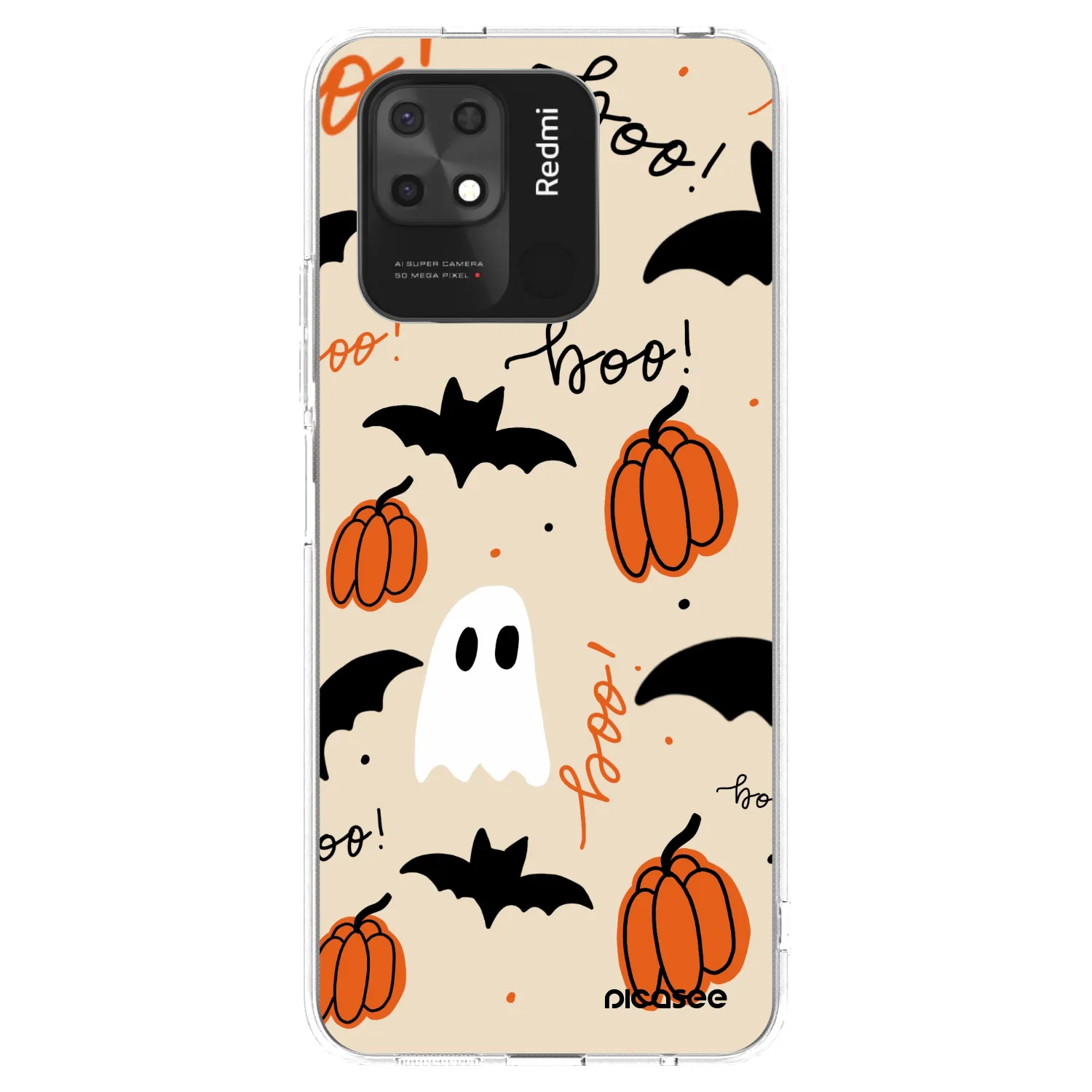 Picasee silikonski prozorni ovitek za Xiaomi Redmi 10C - Halloween 26