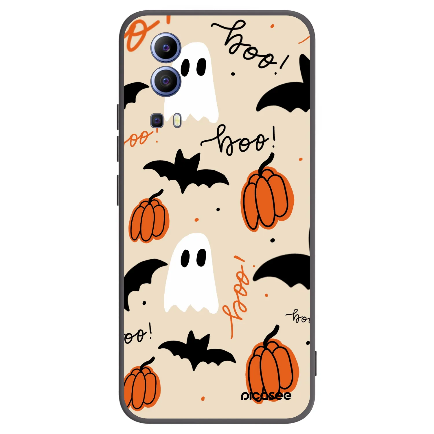 Picasee silikonski črni ovitek za Vivo Y52 5G - Halloween 26
