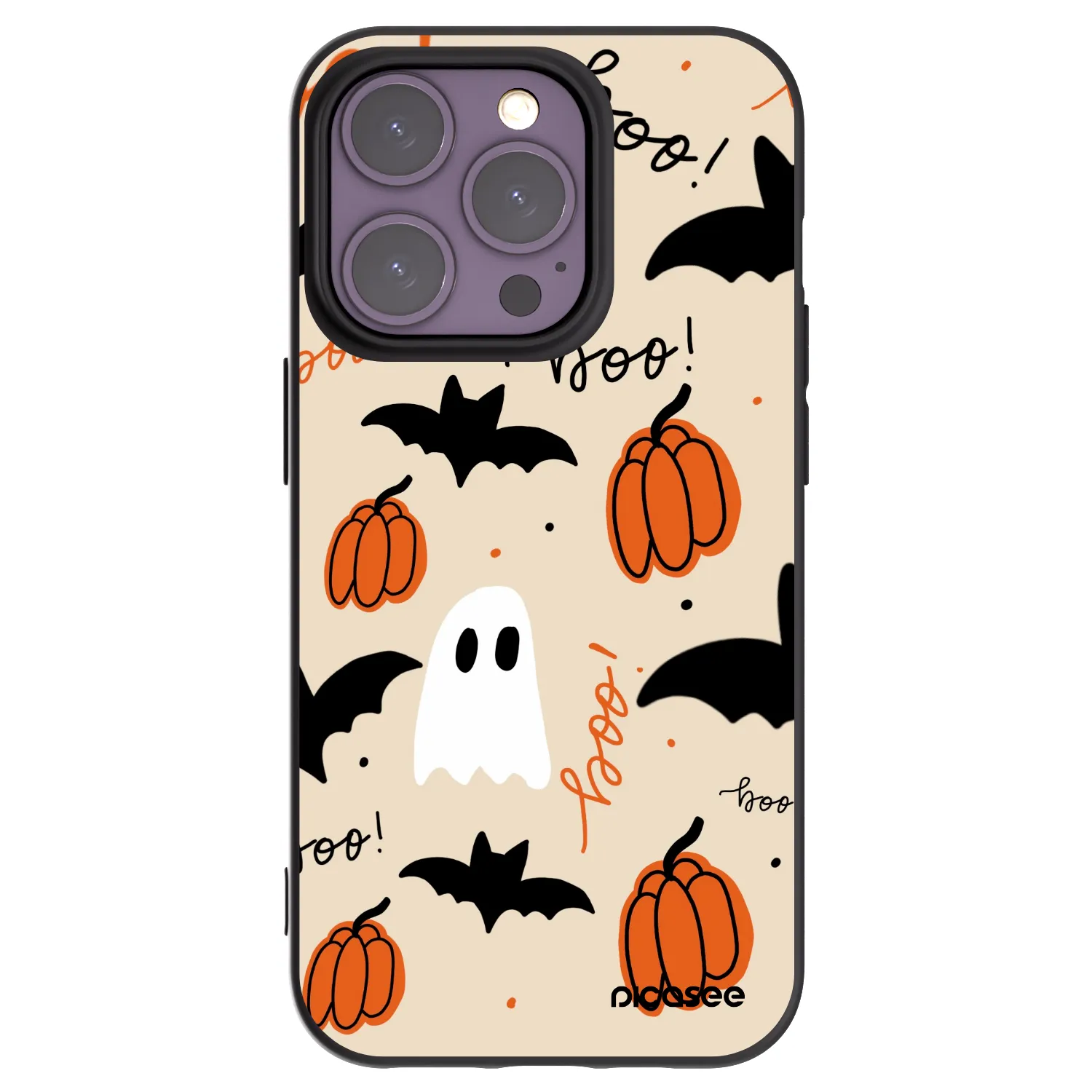 Picasee silikonski črni ovitek za Apple iPhone 14 Pro - Halloween 26