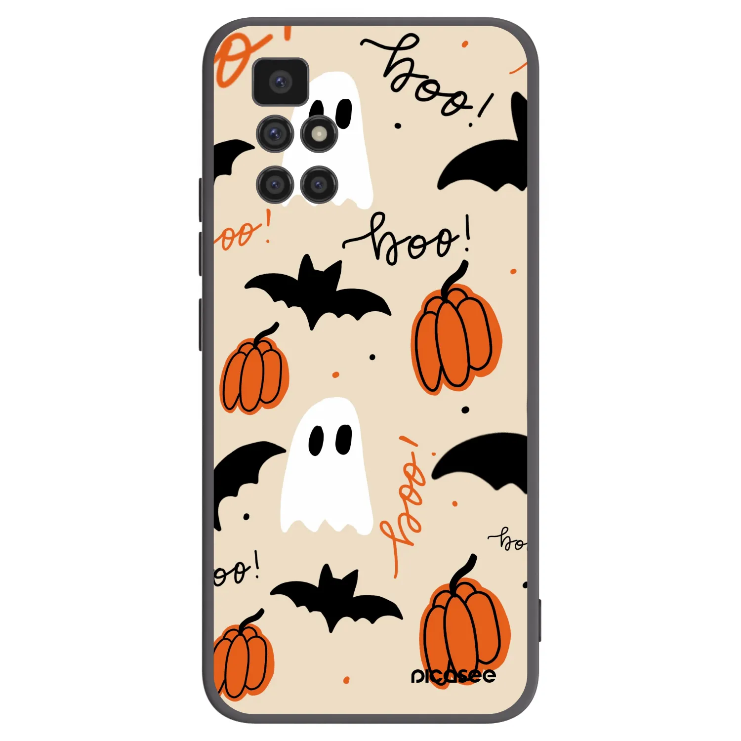 Picasee silikonski črni ovitek za Xiaomi Redmi 10 (2022) - Halloween 26