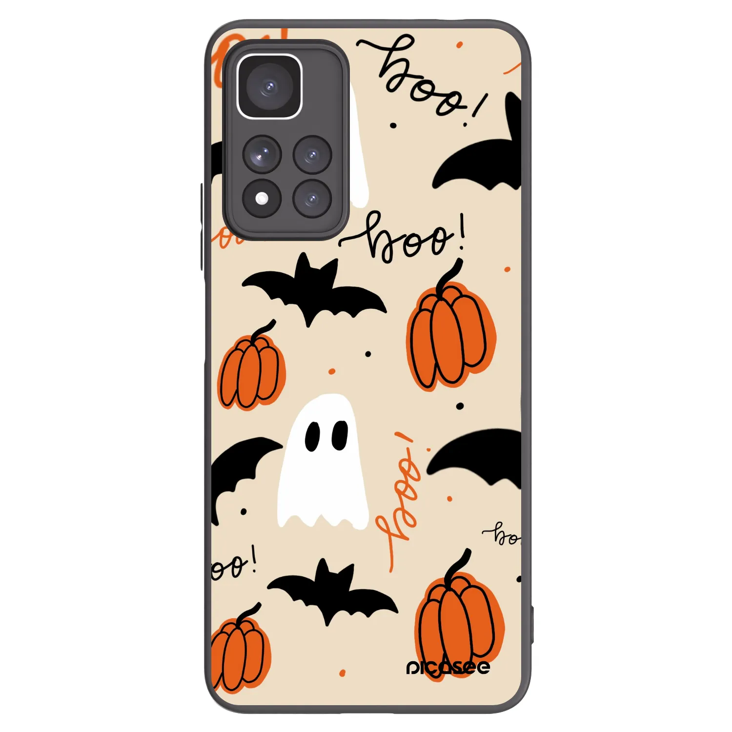 Picasee silikonski črni ovitek za Xiaomi Redmi Note 11 Pro+ 5G - Halloween 26