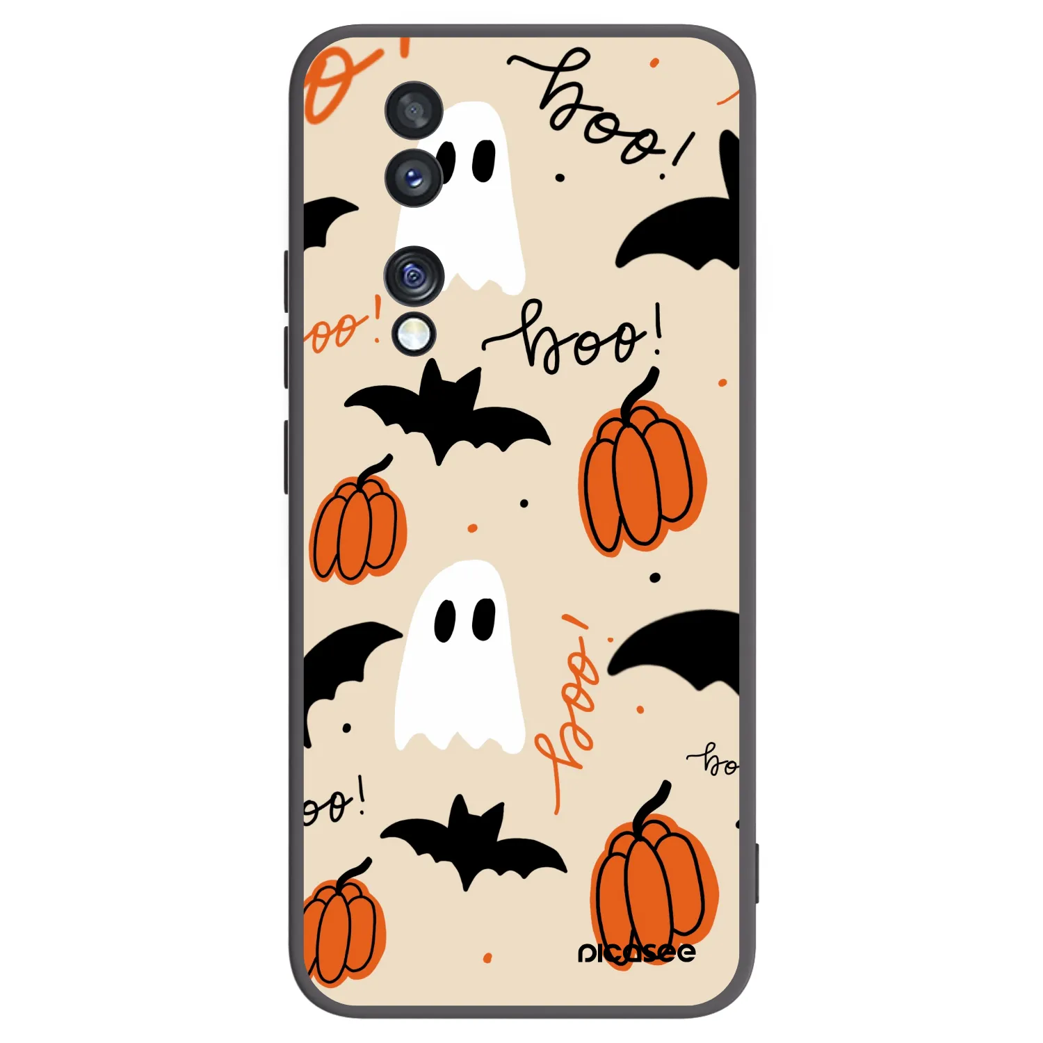 Picasee silikonski črni ovitek za Honor 70 - Halloween 26