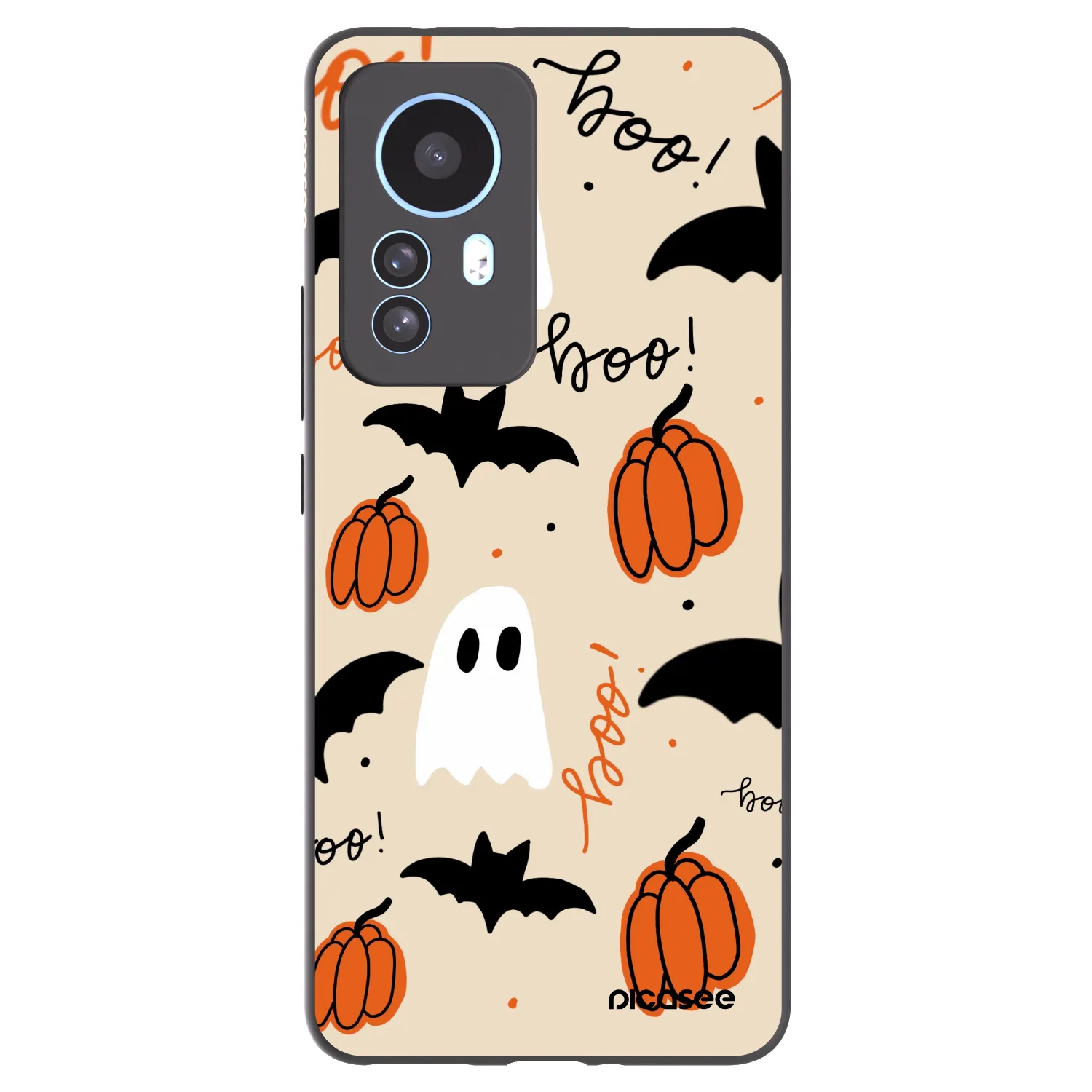 Picasee silikonski črni ovitek za Xiaomi 12T Pro - Halloween 26