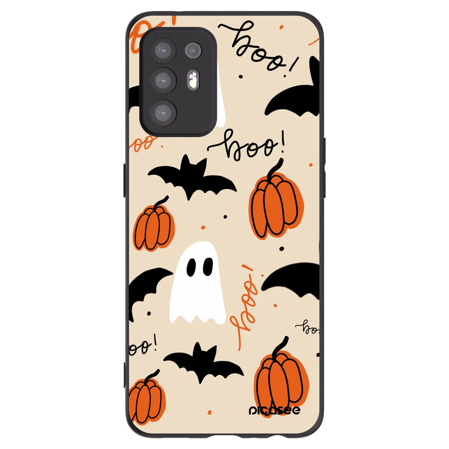 Picasee silikonski črni ovitek za OPPO A94 5G - Halloween 26