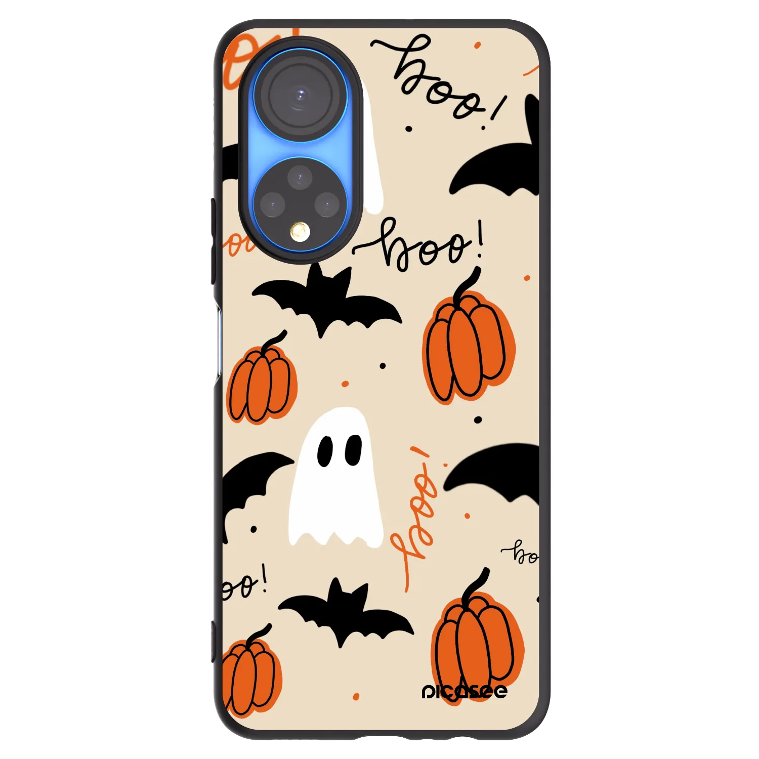 Picasee silikonski črni ovitek za Honor X7 - Halloween 26