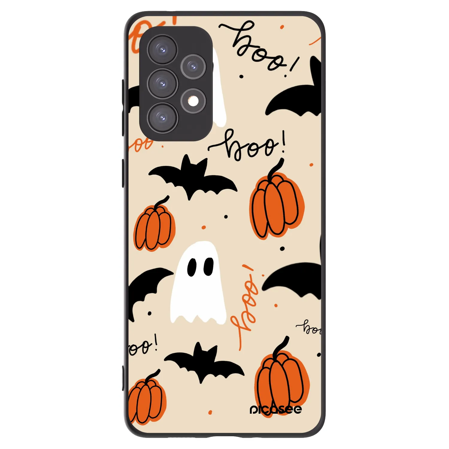 Picasee silikonski črni ovitek za Samsung Galaxy A73 5G - Halloween 26