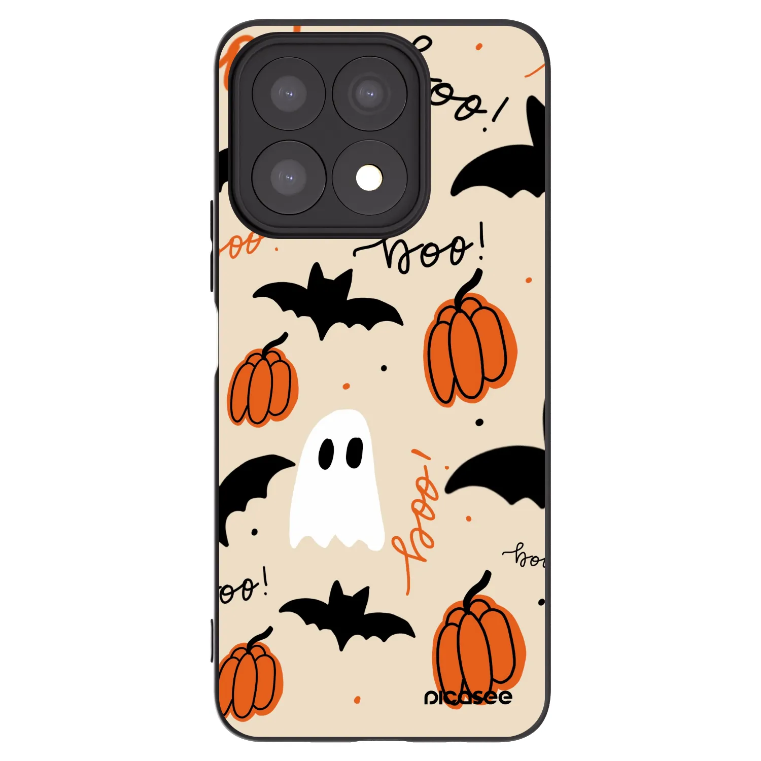 Picasee silikonski črni ovitek za Honor X8a - Halloween 26