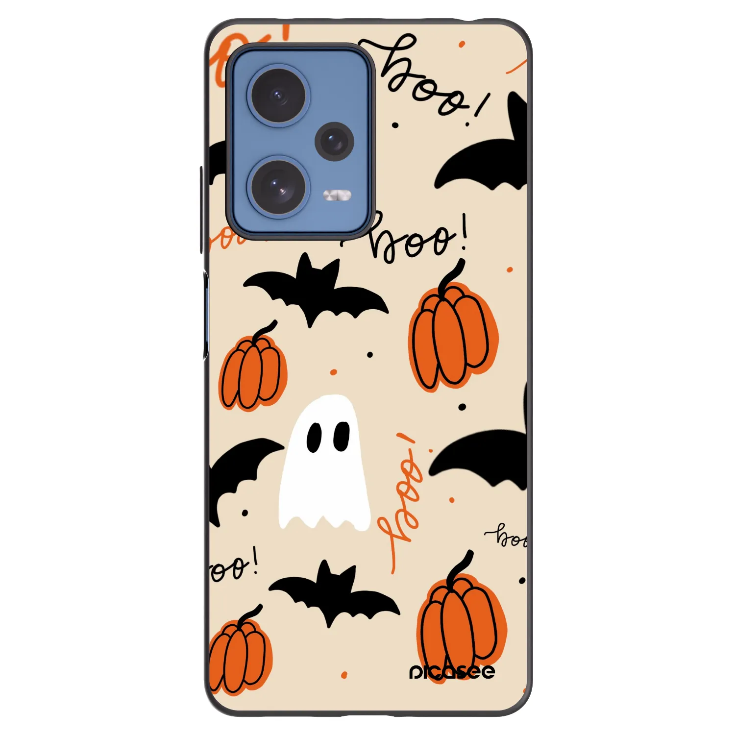 Picasee silikonski črni ovitek za Xiaomi Redmi Note 12 Pro 5G - Halloween 26