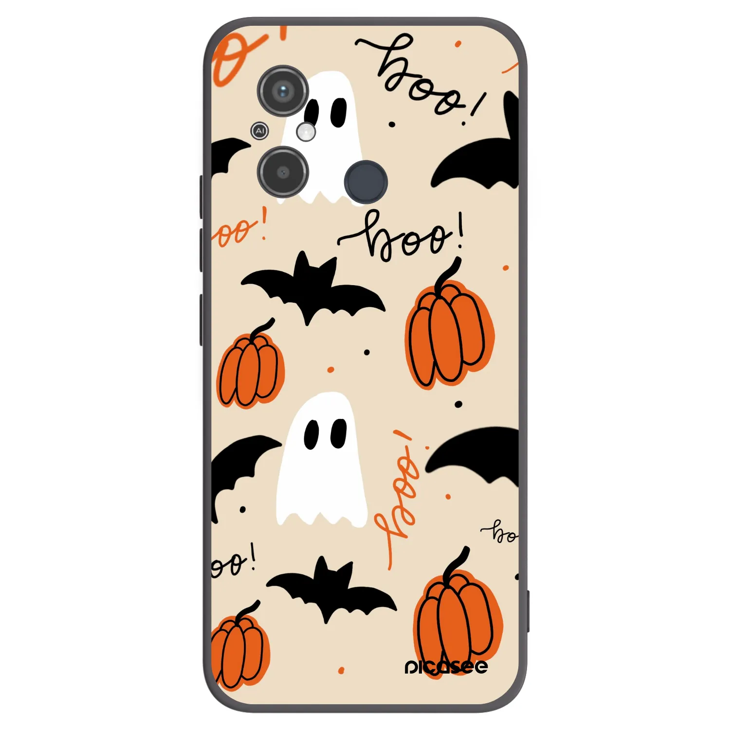 Picasee silikonski črni ovitek za Xiaomi Redmi 12C - Halloween 26