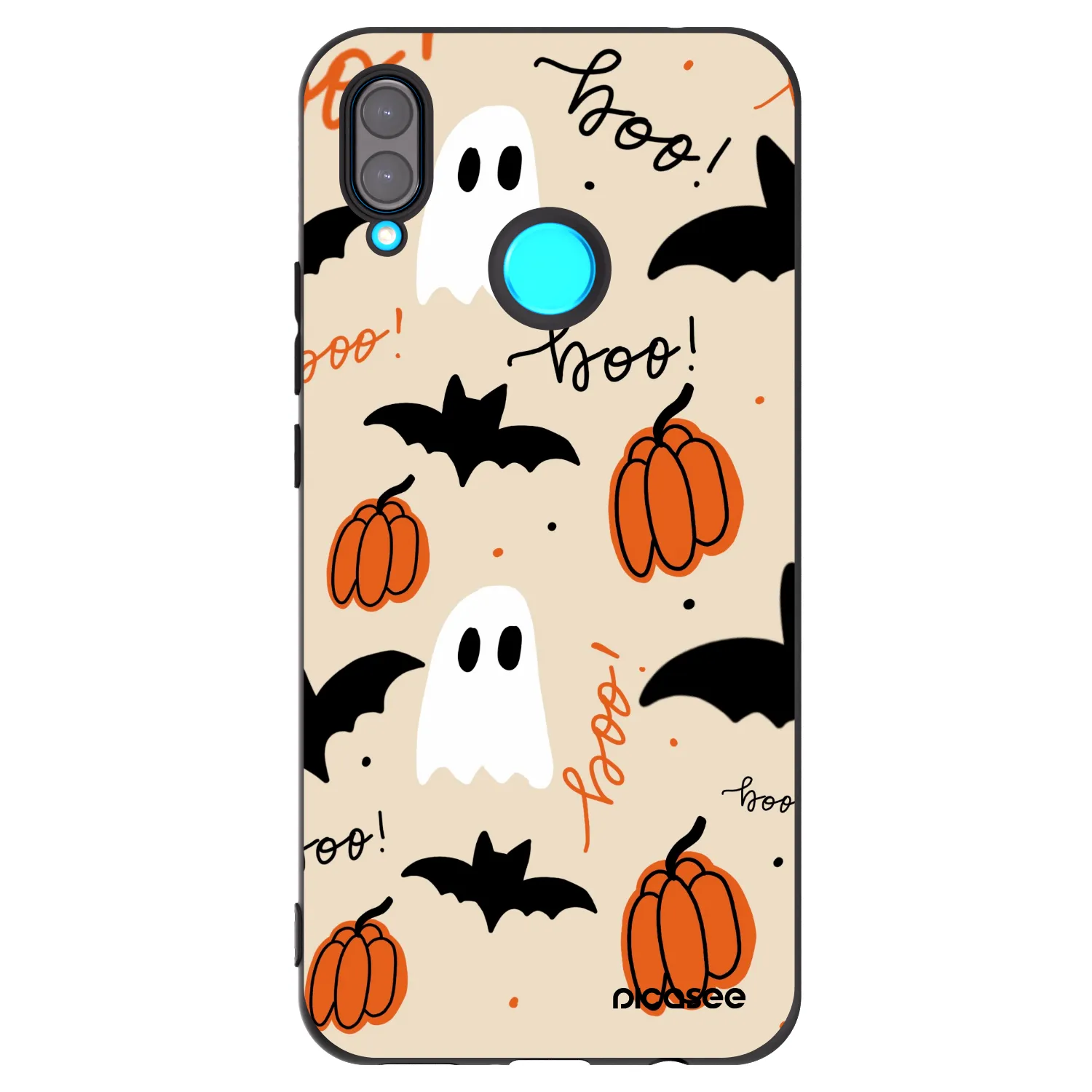 Picasee silikonski črni ovitek za Huawei Nova 3 - Halloween 26
