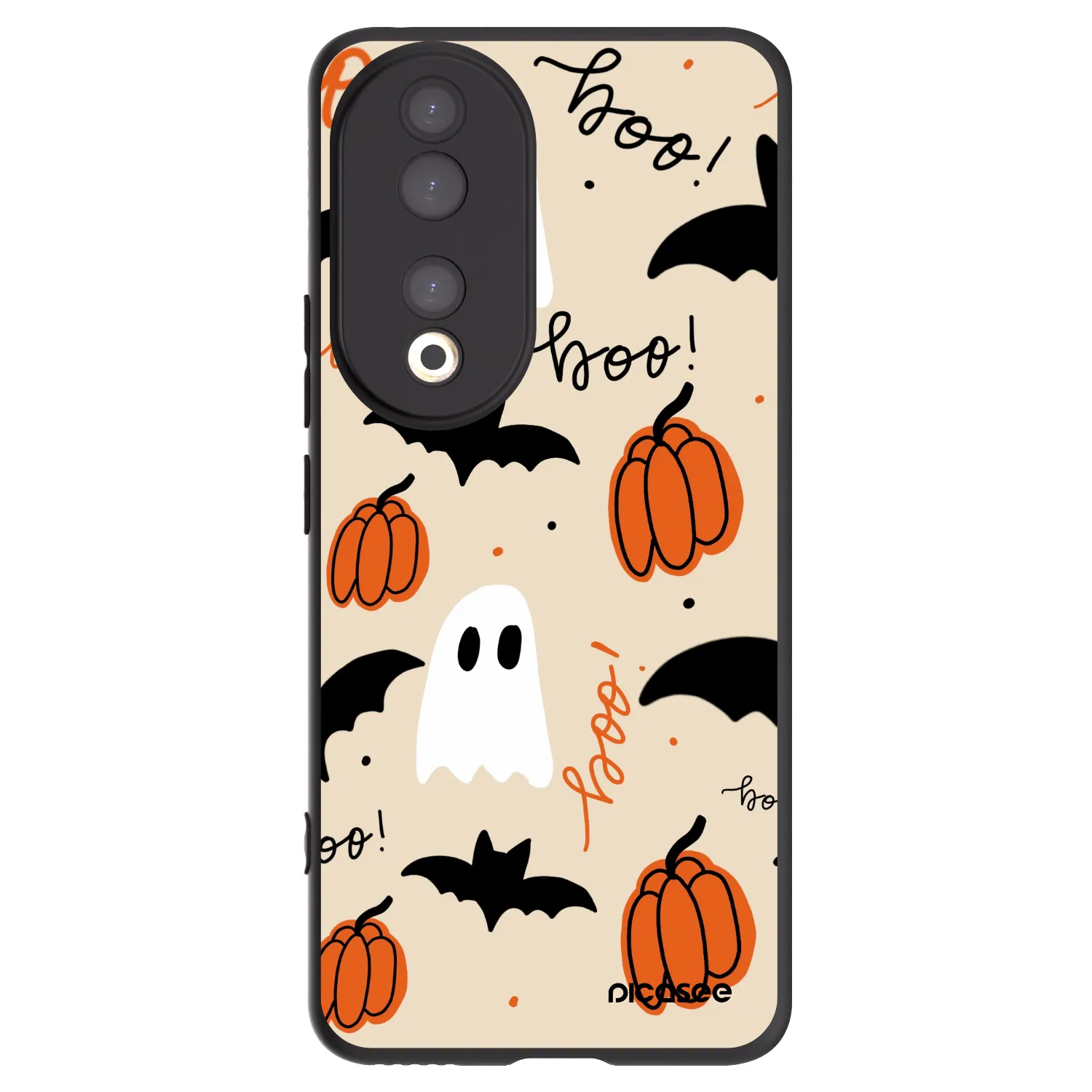 Picasee silikonski črni ovitek za Honor 90 5G - Halloween 26