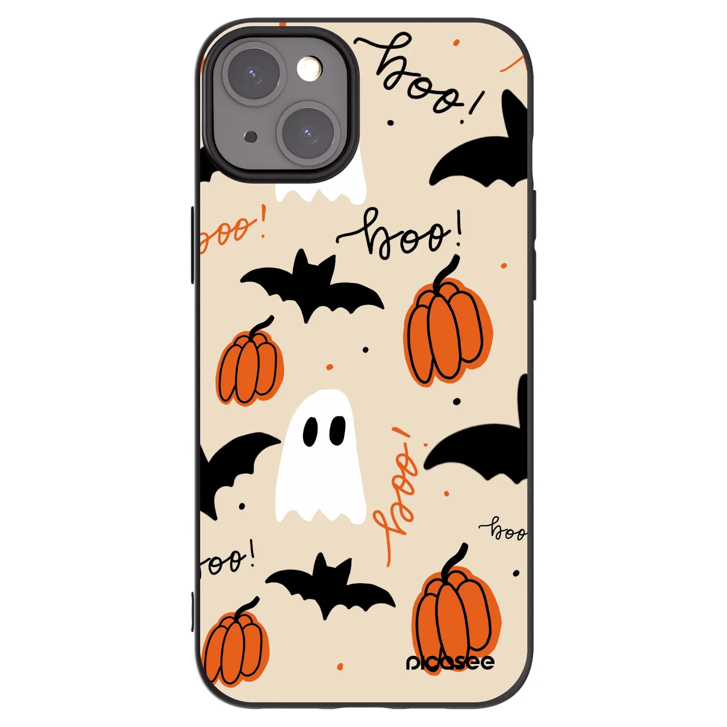 Picasee silikonski črni ovitek za Apple iPhone 15 Plus - Halloween 26