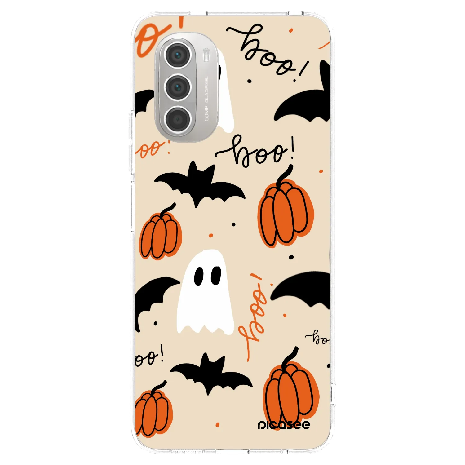 Picasee silikonski prozorni ovitek za Motorola Moto G51 - Halloween 26