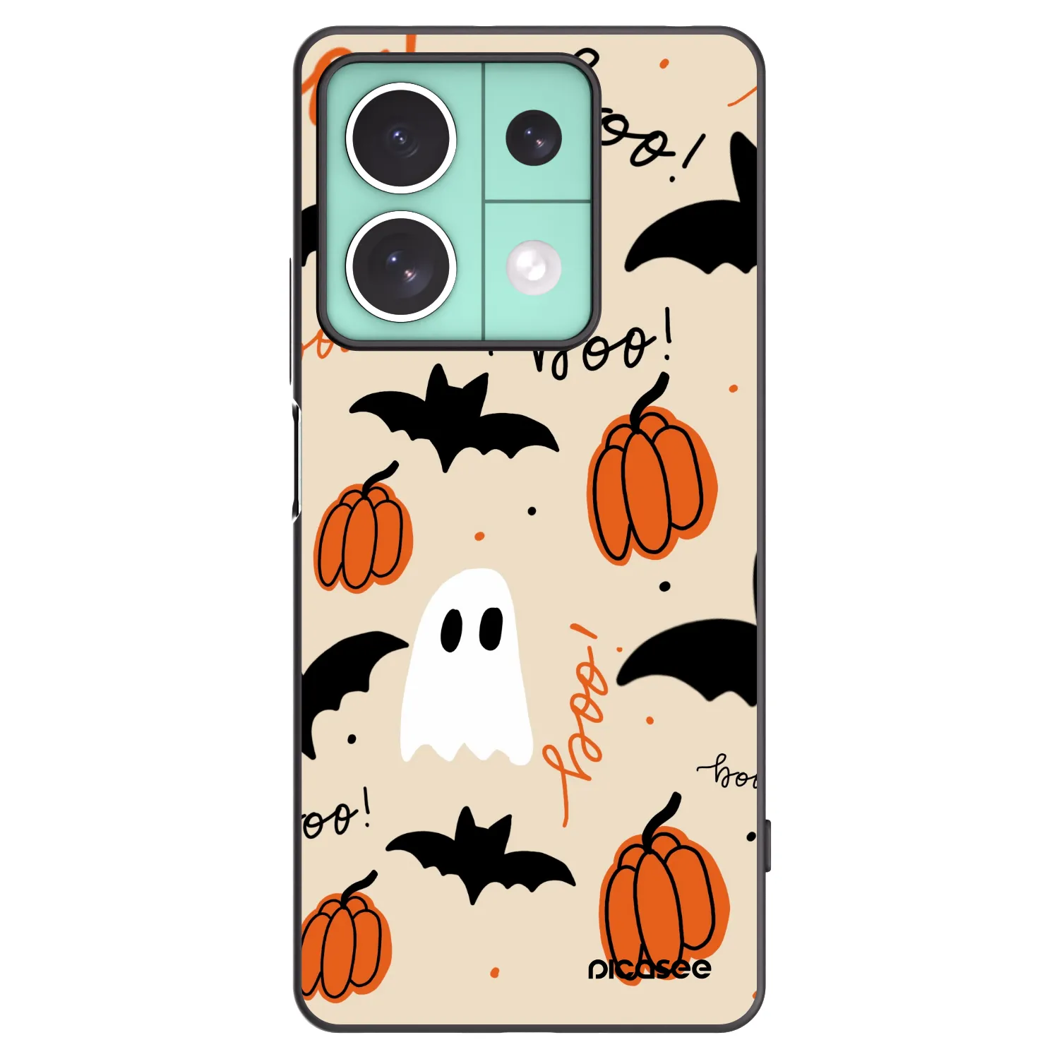 Picasee silikonski črni ovitek za Xiaomi Redmi Note 13 5G - Halloween 26