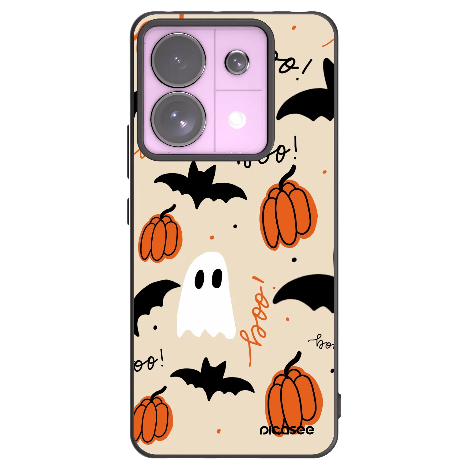 Picasee silikonski črni ovitek za Xiaomi Redmi Note 13 Pro 5G - Halloween 26